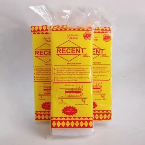 Kapas Filter Kualitas Tinggi Tebal Recent Hitech 1 Lapis