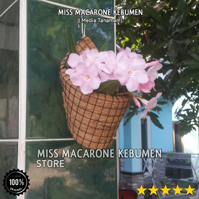 Gambar pot bunga anggrek sabut kelapa kerucut dari Omah Pot Kebumen Kab. Kebumen Tokopedia