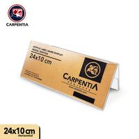 Gambar Carpentia | Papan Nama Acrylic Name Label - 24x10 cm - [Display Nama Harga Price Tag Segitiga Akrilik 2 Sisi] dari Carpentia Indonesia Kota Tangerang Selatan 4 Tokopedia
