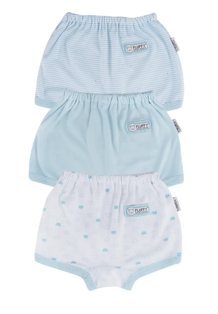 Gambar FLUFFY Celana Pendek (Isi 3Pcs) CDA MIX SERIES Newborn - Biru, 0-3 Bulan dari Fluffy Baby Store Kota Administrasi Jakarta Timur 4 Tokopedia