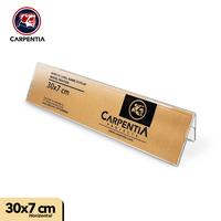 Gambar Carpentia | Papan Nama Acrylic Name Label - 30x7 cm - [Display Nama Harga Price Tag Segitiga Akrilik 2 Sisi] dari Carpentia Indonesia Kota Tangerang Selatan 3 Tokopedia