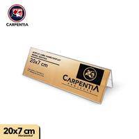 Gambar Carpentia | Papan Nama Acrylic Name Label - 20x7 cm - [Display Nama Harga Price Tag Segitiga Akrilik 2 Sisi] dari Carpentia Indonesia Kota Tangerang Selatan 3 Tokopedia