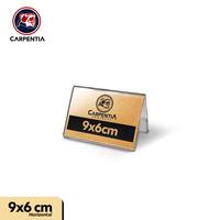 Gambar Carpentia | Papan Nama Acrylic Name Label - 9x6 cm Horizontal Landscape - [Display Nama Harga Price Tag Segitiga Akrilik 2 Sisi] dari Carpentia Indonesia Kota Tangerang Selatan 3 Tokopedia