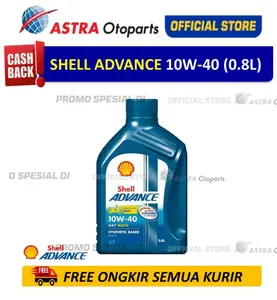 Shell Advance AX7SC 10W-40 0.8 L untuk Motor Matic