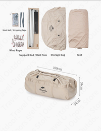 Gambar TENDA COTTON SERIES NATUREHIKE NH20ZP012 GLAMPING SAFARI CAMPING - MAT ONLY dari Bai Outdoor Kab. Mojokerto 4 Tokopedia