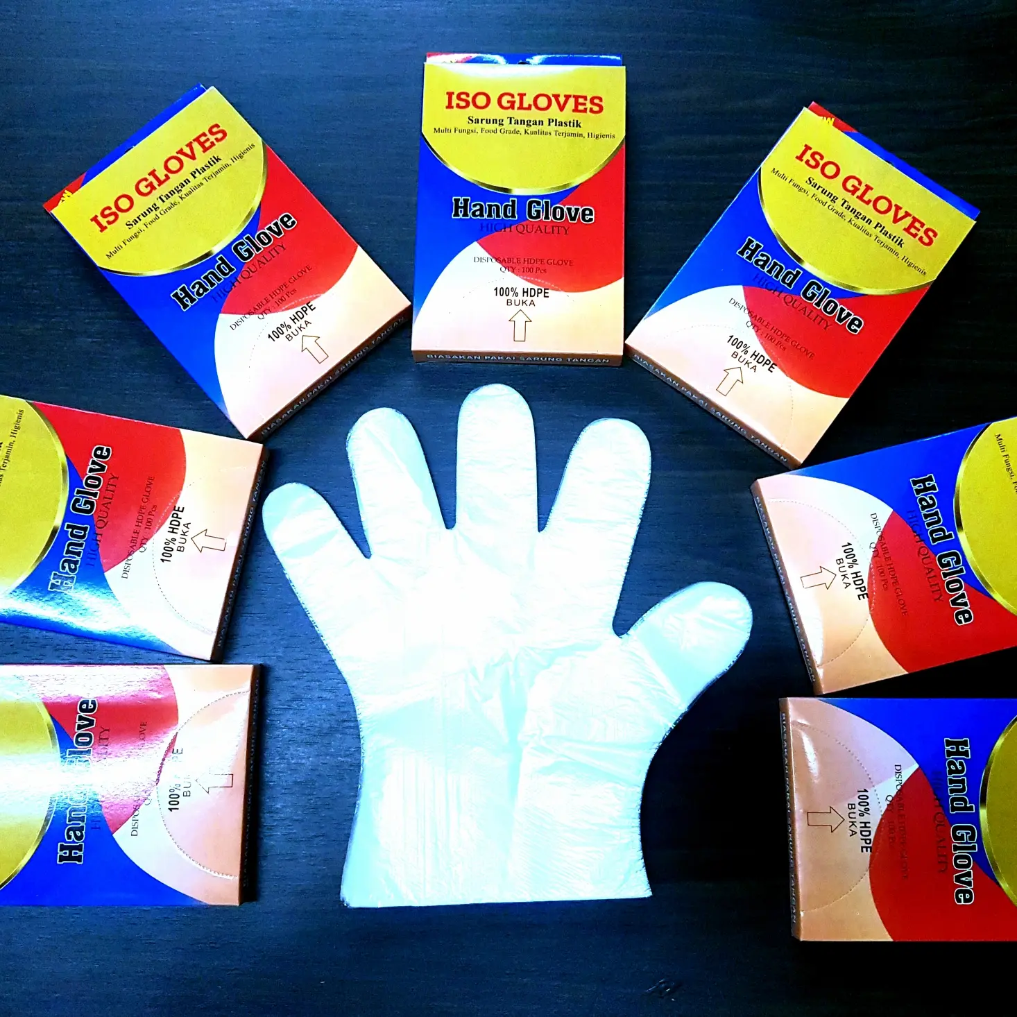 Sarung tangan plastik isi 100pcs