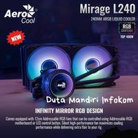 Gambar Aerocool Mirage L240 I White ARGB - 240mm AIO Liquid CPU Cooler - Black Edition dari Duta Mandiri Infokom Kota Administrasi Jakarta Pusat 1 Tokopedia