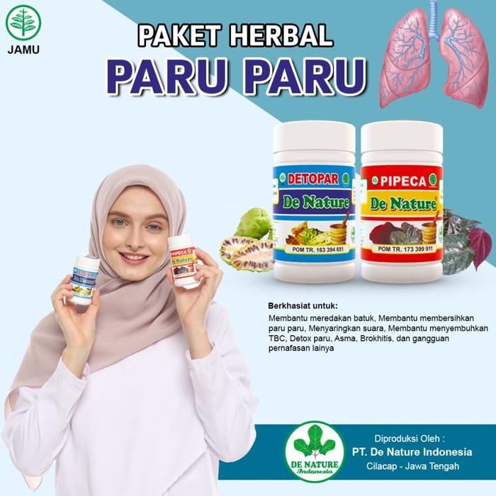 Gambar Obat Sesak Nafas / Batuk Berdahak Menahun Berdarah TB / TBC Paru Basah dari DeNature Sehat Kota Surabaya Tokopedia