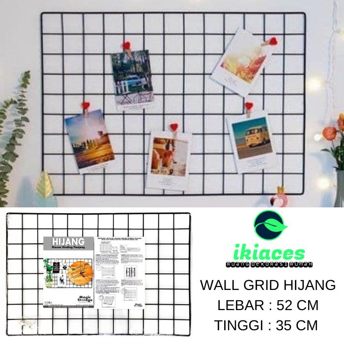 WALL GRID HIJANG WIRE GRID HIASAN DINDING JARING DINDING DEKOR KAMAR ...