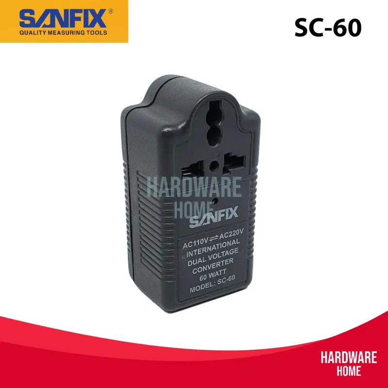 Dual Voltage 220V/110V AC-AC Converter 60W SANFIX SC-60 0