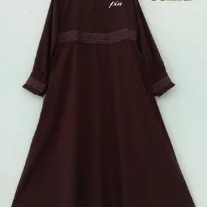 gamis benang timbul