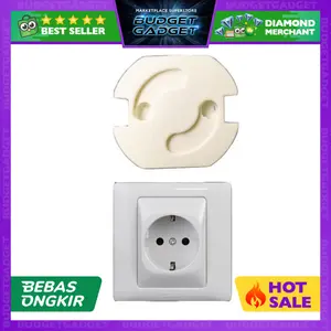 BudgetGadget Pengaman Stop Kontak Child Safety Plug Colokan Steker Listrik Spring Style ZC6001 EU Plug Material Plastik Aman untuk Anak