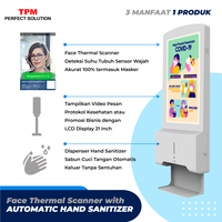Gambar Face Thermal Scanner Hand Sanitizer Otomatis LCD DIsplay 21 inc Indoor dari TPM Perfect Solution Jakarta Pusat 2 Tokopedia