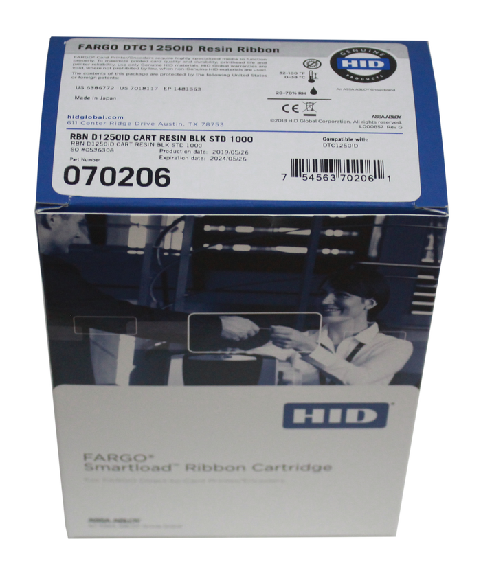 Gambar STANDARD BLACK CARTRIDGE W/CLEANING ROLLER 1000 IMAGES FARGO DTC1250ID dari TokobarcodeJKT Kota Administrasi Jakarta Pusat Tokopedia