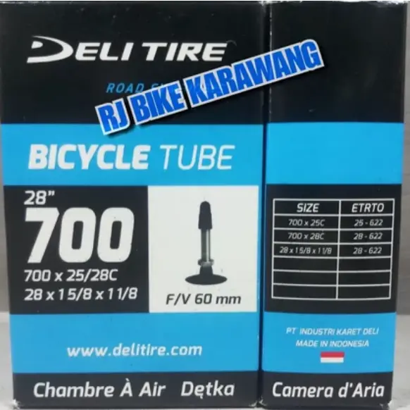 Ban Dalam Swallow Deli Tire 700 x 25 28 Presta Fv 60 Mm / 80 Mm 0
