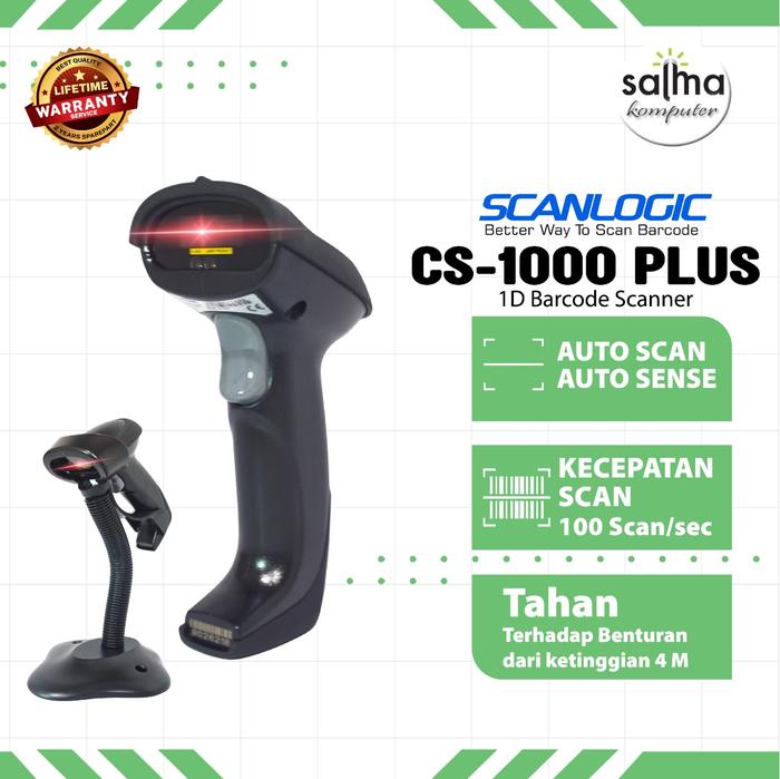 Gambar SCANLOGIC BARCODE SCANNER CS-1000 PLUS USB dari SALMA KOMPUTER Kota Depok Tokopedia