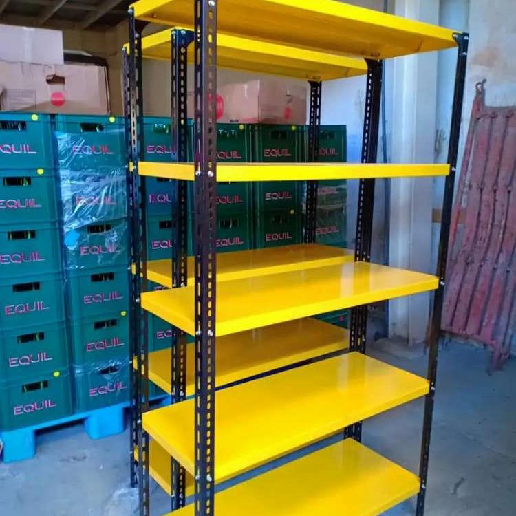 Rak Besi Siku Lubang 5 susun Orange uk. 40x100x200 2