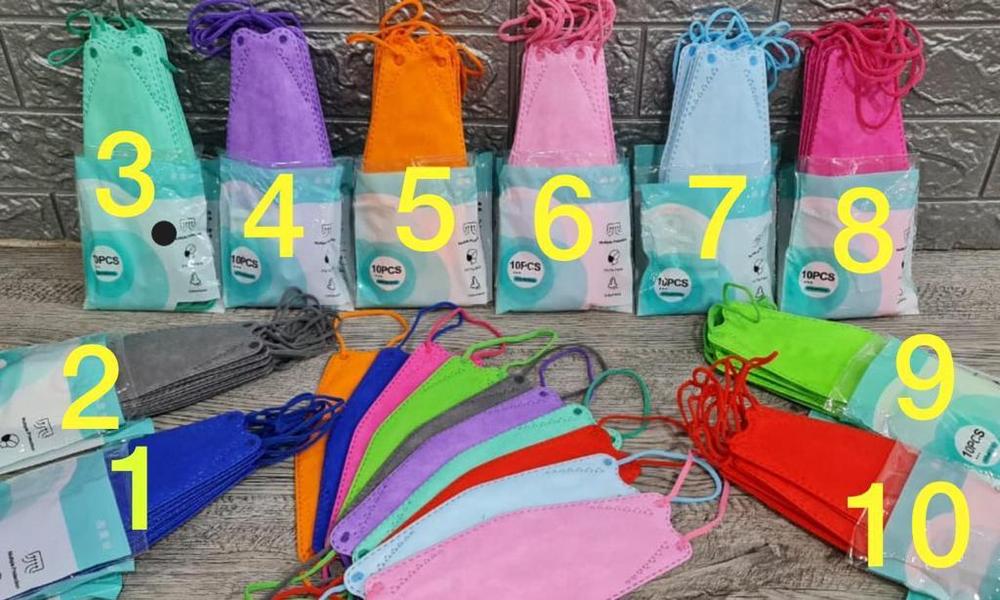 Masker KF94 isi 10pcs KOREA 3D Protection Filter tali WARNA ORIGINAL - Biru Muda