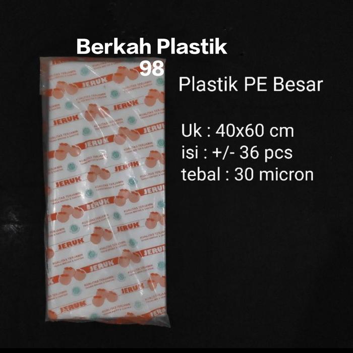 Gambar kantong plastik PE Bening uk 40x60, plastik Bening, plastik sayur dari berkah plastik 98 Kota Administrasi Jakarta Utara Tokopedia