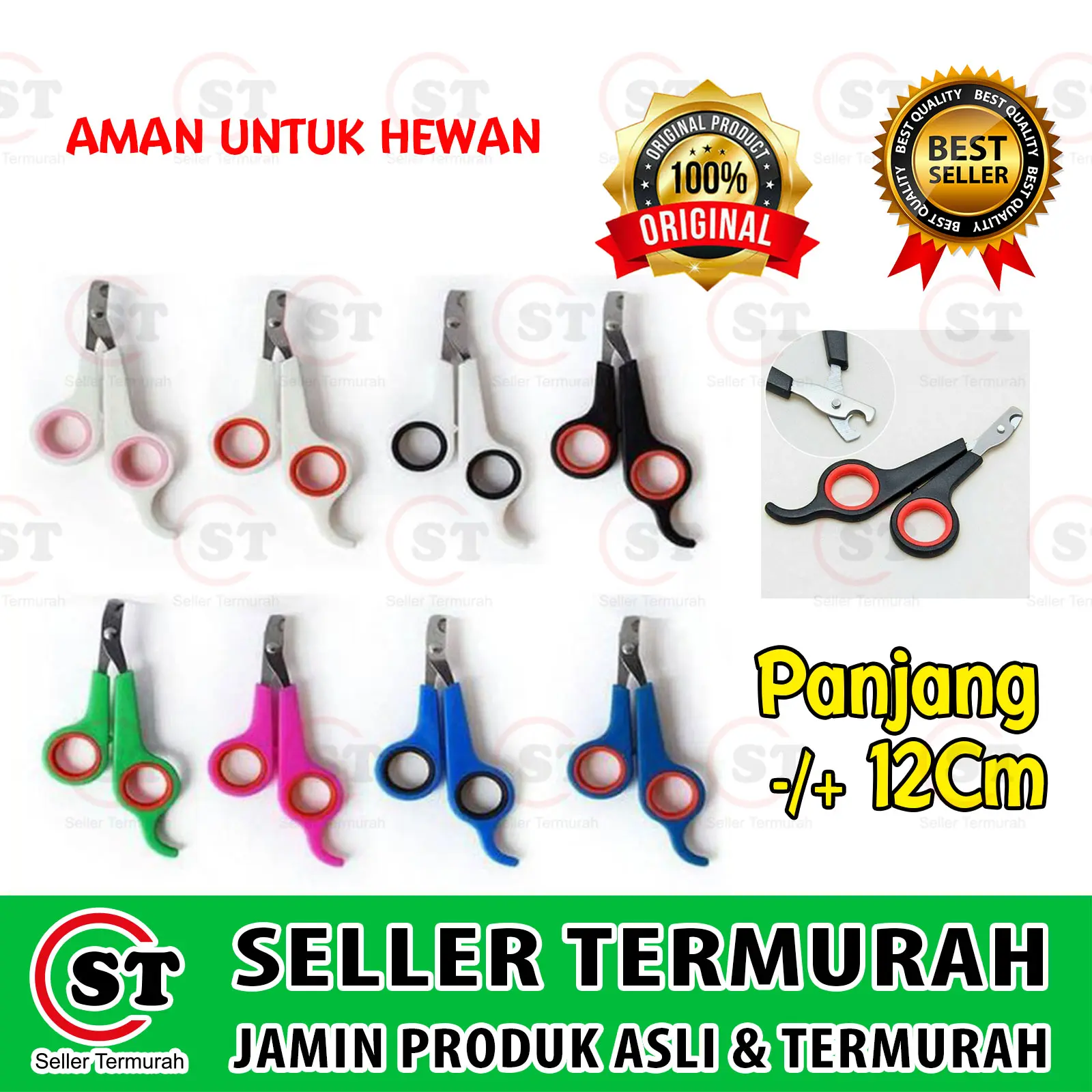 Gunting Kuku Kucing Anjing Marmut Binatang Hewan Stainless Steel Sugar
