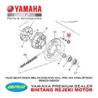 Gambar MUR GEAR GIR RODA BELAKANG NVA NVL, R15, MX KING, BYSON 95602-08200 dari Yamaha Bintang Rejeki Motor Kab. Bandung 3 Tokopedia