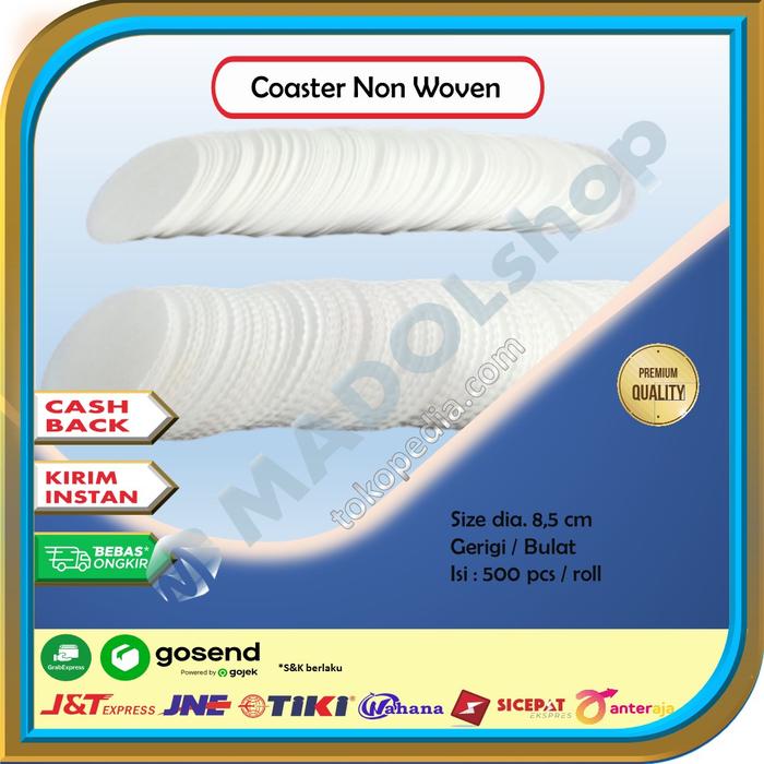 Gambar Tatakan Gelas Koster Coaster Non Woven Ekonomis dari madolshop11 Kota Administrasi Jakarta Pusat Tokopedia