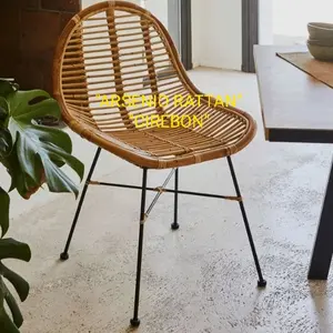 Kursi Teras/Cafe Rotan Alam Kaki Besi HARGA GROSIR Arsenio 3