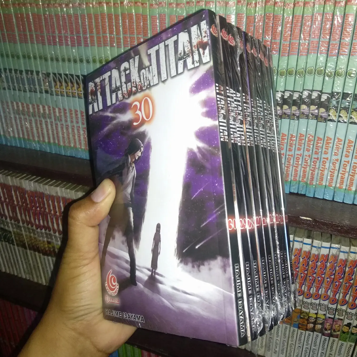 Attack On Titan 21 22 23 24 25 26 27 28 29 30 (segel, original)