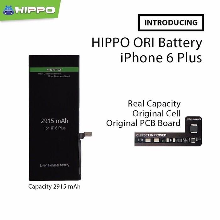 Gambar Hippo Baterai iPhone 6 Plus 2915 mAh Original Premium Cell Quality dari HIPPO SURABAYA Kota Surabaya Tokopedia