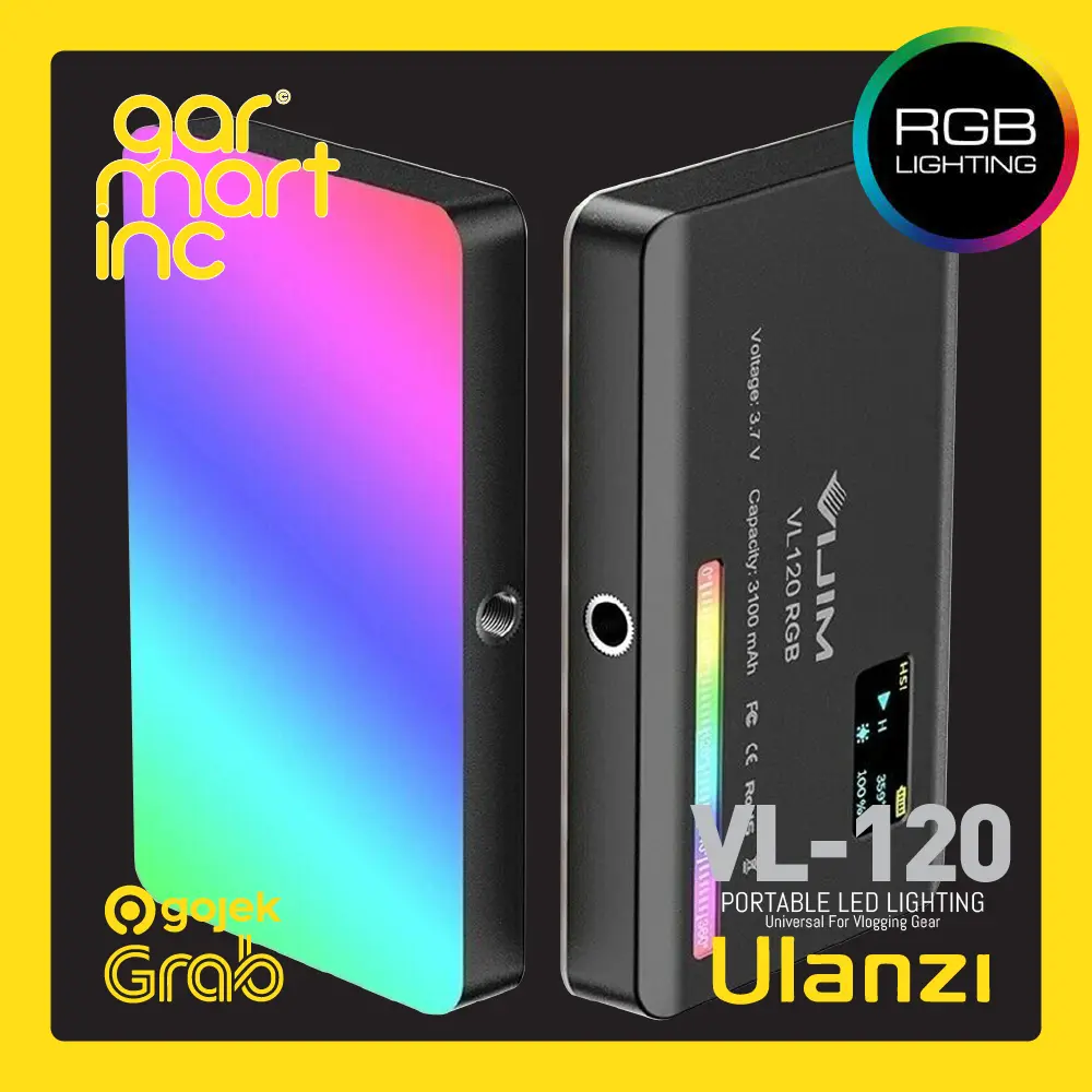 ULANZI VL120 RGB 20 Light Effect Lampu Studio LED Vlog Video VL-120
