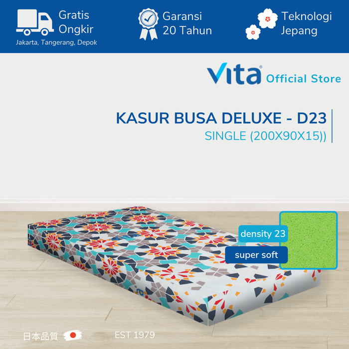 Gambar Kasur Busa Vita (200x90x15cm) Type Deluxe - Japan Quality dari Vita Foam Kab. Tangerang Tokopedia