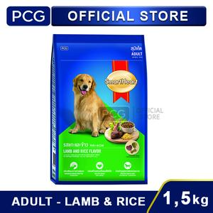 SmartHeart Makanan Anjing Kering Dry Dog Food Adult Lamb & Rice Flavor 1.5 Kg