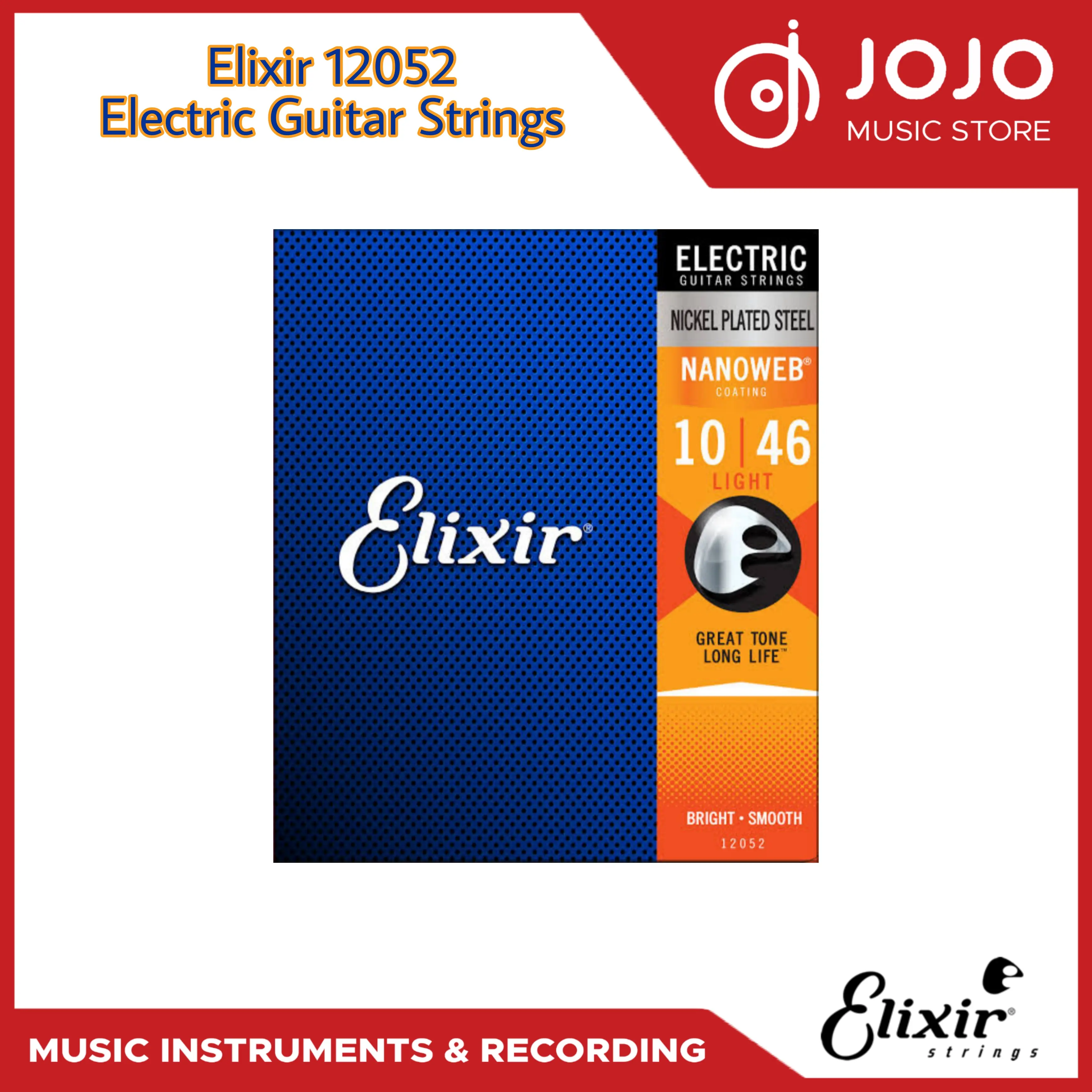 Senar Gitar Elixir Electric Light 12052 10-46 Nanoweb