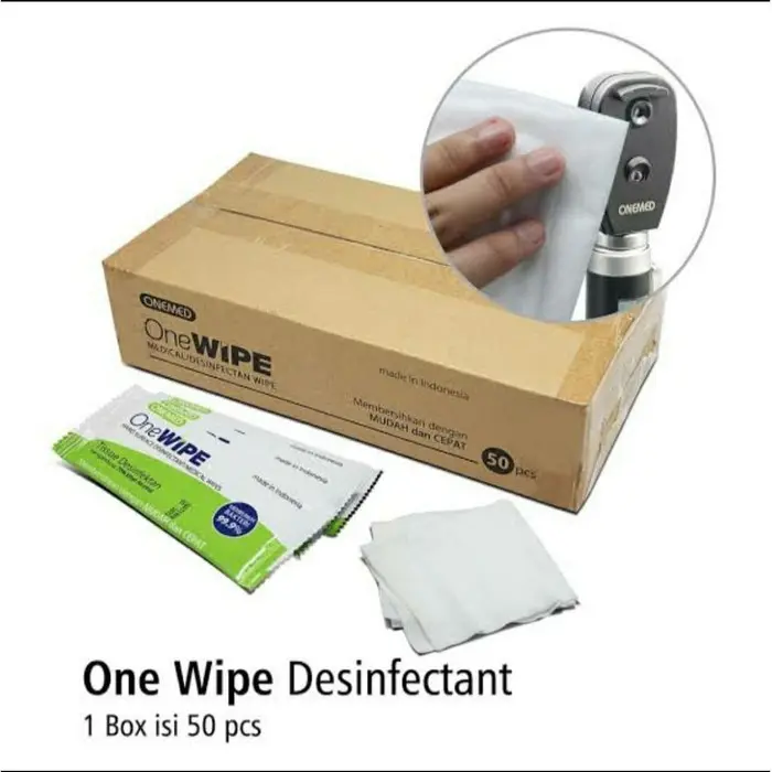 Onemed One Wipe Box isi 50 pcs Tissue Desinfektan