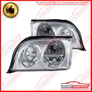 HEAD LAMP - BENZ W140 S-CLASS 1991-1998 - CHROME