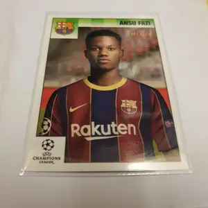 Kartu bola barcelona ansu fati topps merlin