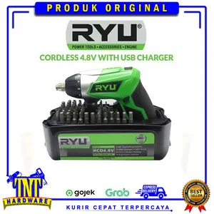 CORDLESS SCREWDRIVER RCD 4.8 V OBENG LISTRIK mini RYU