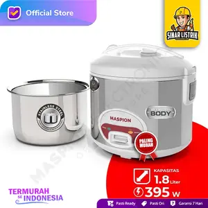 Maspion Magic Cooker Serbaguna MRJ 1808 SS 1.8 Liter Stainless Steel