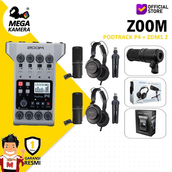 Gambar Zoom Podtrak P4 Track Podcast Recorder - ZDM-1 Package - ZDM1 dari Megakamera Kota Administrasi Jakarta Utara Tokopedia