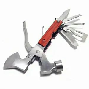 Palu Kampak Kapak Multifungsi 8 in 1 Survival tool tang pisau gergaji