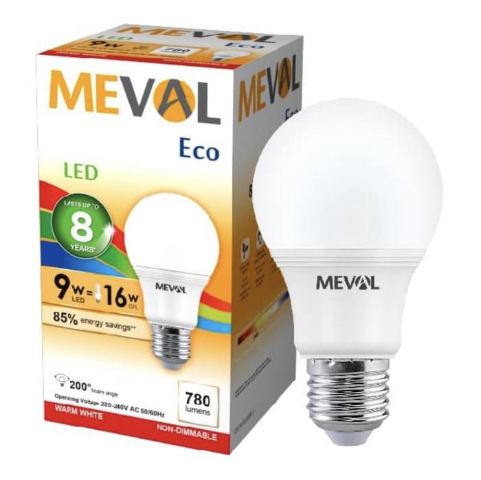 Gambar Meval LED BULB 9watt warmwhite / putih dari Light Co Indonesia Kota Denpasar Tokopedia