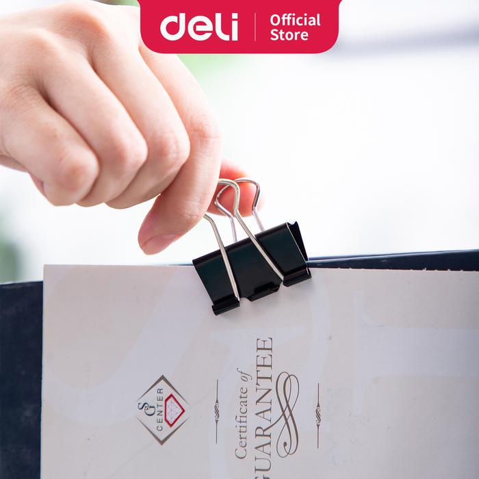Gambar Deli E38563 Office Consumable/Binder Klip-Binder Clips 32mm dari Deli Stationery Indonesia Kab. Tangerang Tokopedia