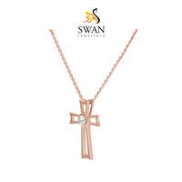 Gambar Liontin Berlian Salib IMPD868273 - Rose Gold dari Swan Jewellery Kota Administrasi Jakarta Selatan 4 Tokopedia