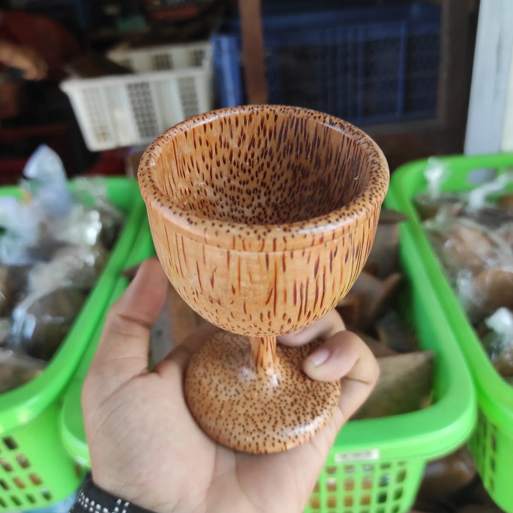 Gelas Wine Kayu/Gelas Kayu/Gelas Anggur Kayu/Gelas Unik