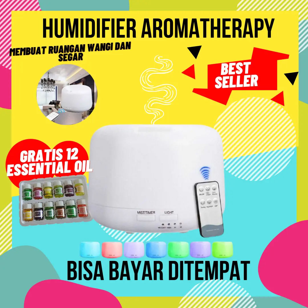 Air Humidifier 300ML Disfuser Diffuser Pengharum Ruangan Aromaterapi