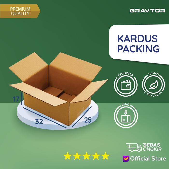 Gambar Kardus 32x25x17 - Kemasan Box Dus Kotak Kardus Packing Besar Murah dari Gravtor Printing Kab. Tangerang Tokopedia