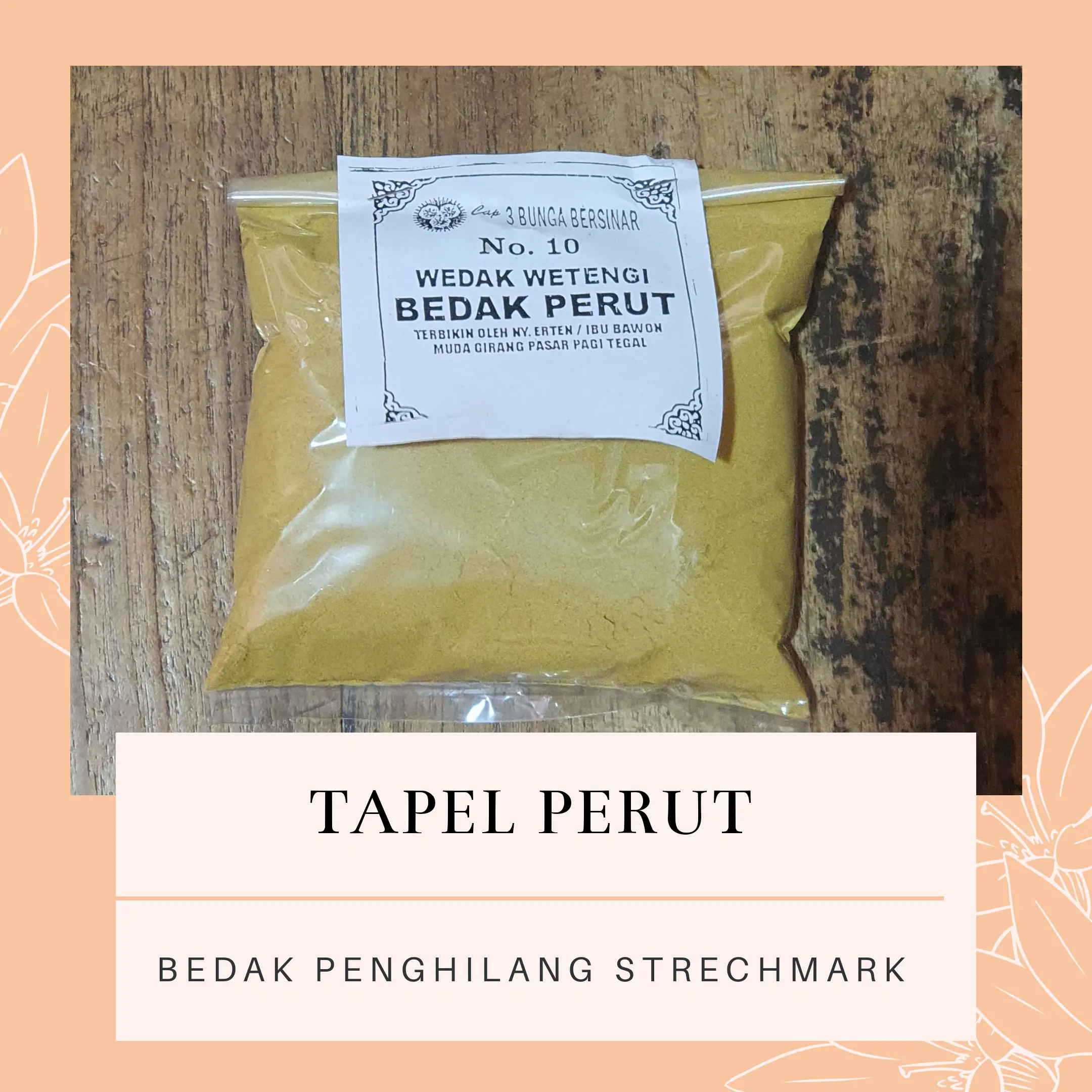 tapel perut boreh | Wedang weteng