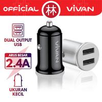 Gambar Vivan VCC01 Small Car Charger Dual Port USB 2.4A With Cable Micro USB - Putih dari Liem Group Kota Administrasi Jakarta Barat 1 Tokopedia