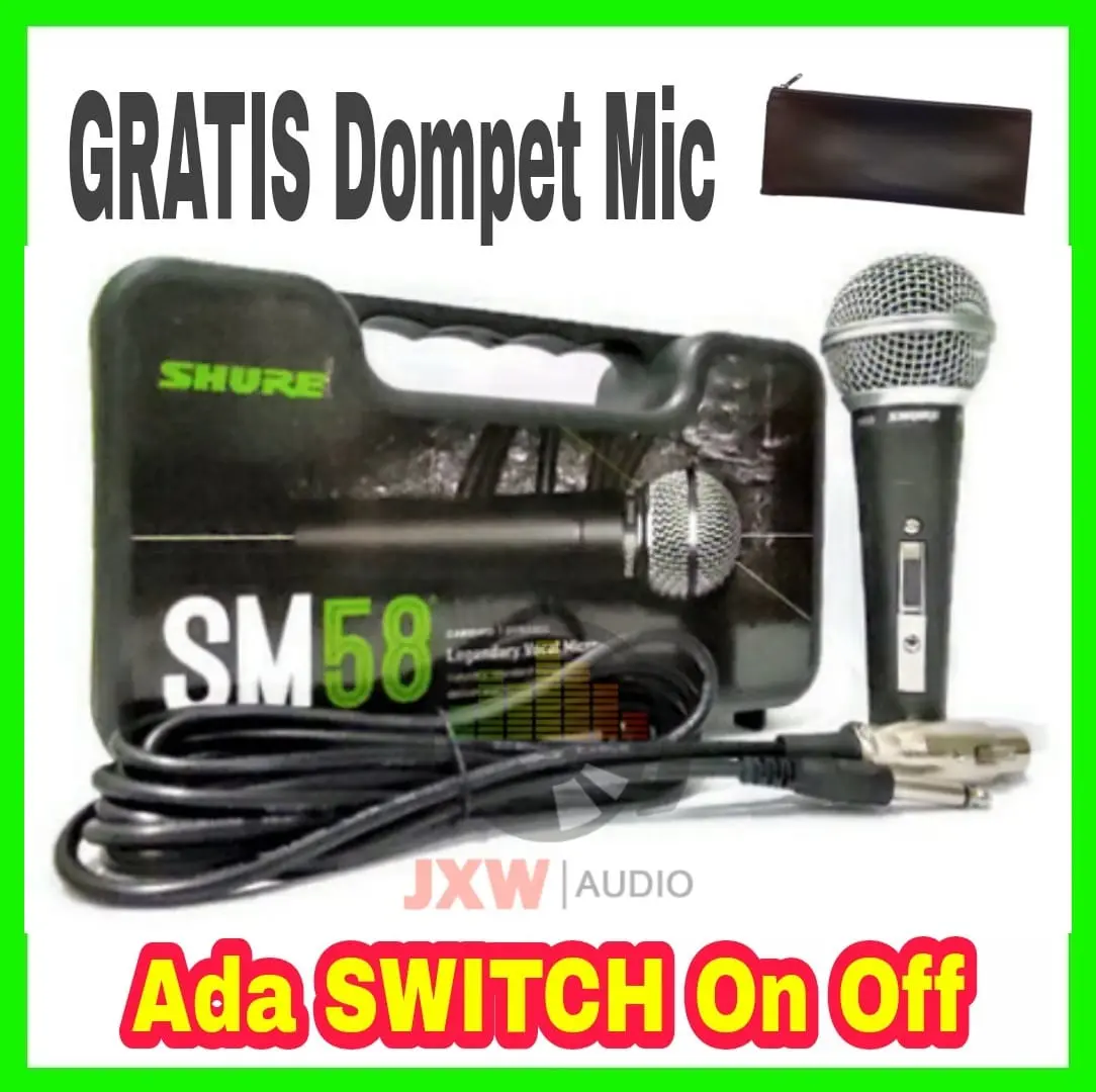 MIC KABEL SHURE SM 58 SK KOPER / MICROPHONE SHURE KABEL SM-58 SK KOPER