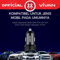 Gambar Vivan VCC01 Small Car Charger Dual Port USB 2.4A With Cable Micro USB - Putih dari Liem Group Kota Administrasi Jakarta Barat 3 Tokopedia